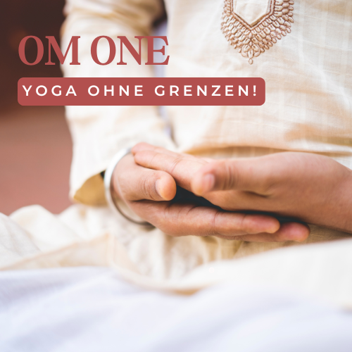 Om One Bild von der 12 monatigen Mitgliedschaft. Slogan: Yoga ohne Grenzen!